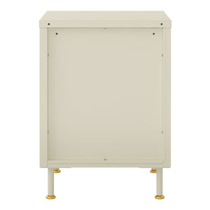Dulap metalic Lindau 56x40x40 cm crem deschis [en.casa]