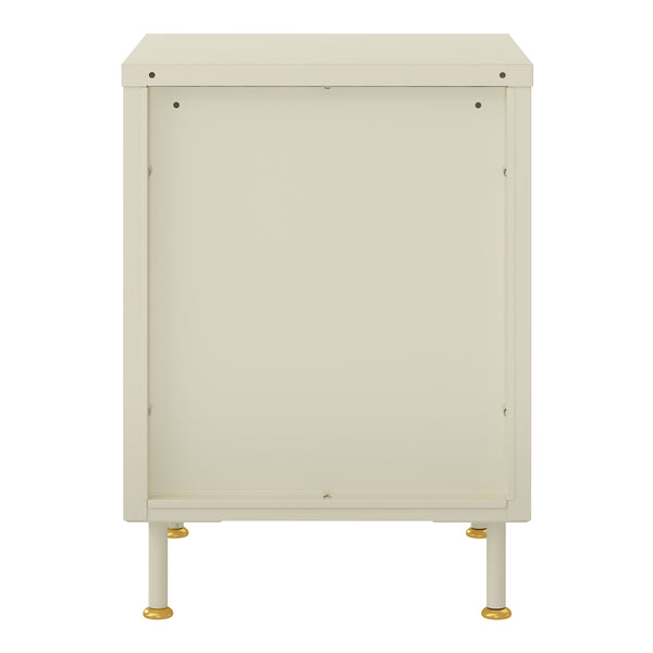 Dulap metalic Lindau 56x40x40 cm crem deschis [en.casa]