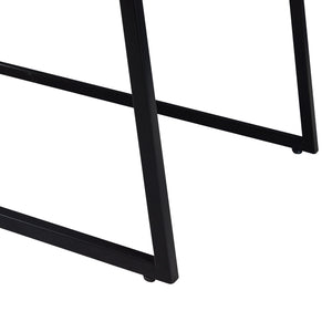 Set 2 masute cafea masuri diferite Hyllestad efect beton/negru [en.casa]