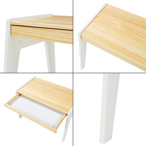 Set birou cu scaun pentru copii Skinnskatteberg alb [en.casa]