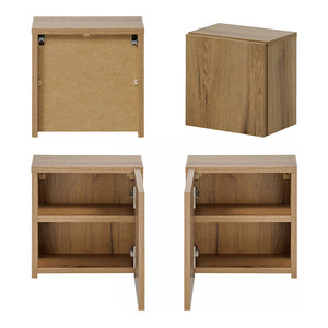 Set 7 piese mobilier baie 56 81 Newport efect lemn stejar [en.casa]