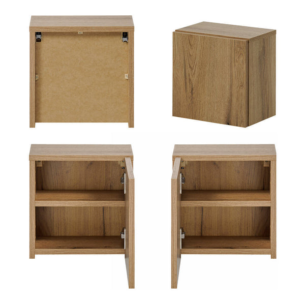 Set 7 piese mobilier baie 56 81 Newport efect lemn stejar [en.casa]