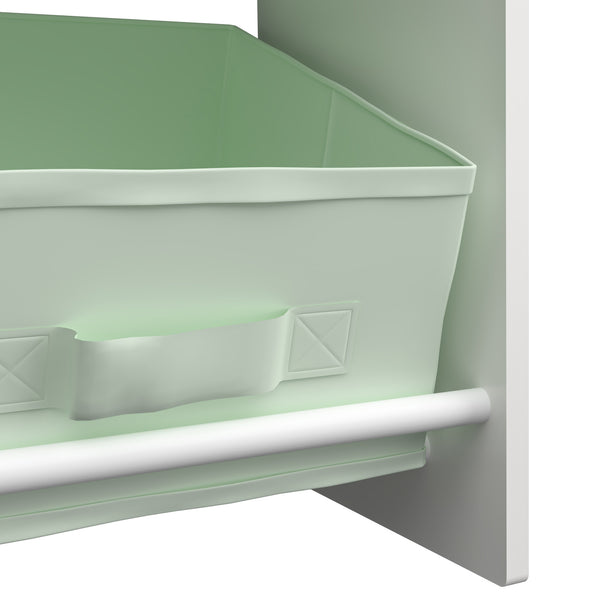 Raft casuta copii Vipsali 90x60x27 cm verde menta/alb [en.casa]