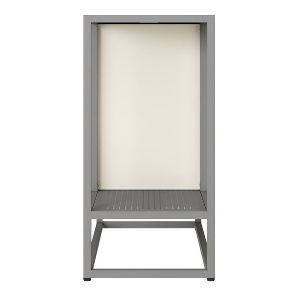 Comoda Burlöv 70x72x35 cm otel gri/alb [en.casa]