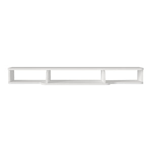 Suport TV de perete Aar 135x30x16 cm alb [en.casa]