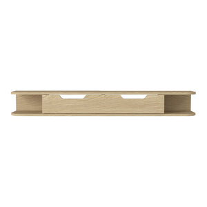 Suport TV de perete Karjali 150x30x19 cm efect lemn stejar [en.casa]