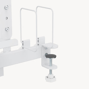 Organizator lateral masa birou Sauda 50x50 cm otel alb [en.casa]