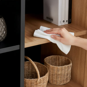 Dulap perete Noppen 98x60x35 cm efect stejar [en.casa]