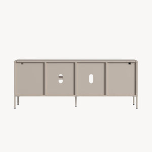 Comoda TV Kliri 150x35x58 cm otel camel [en.casa]