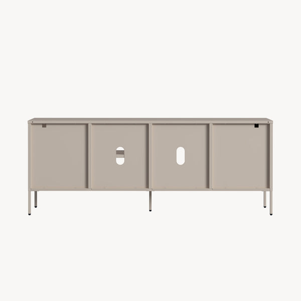 Comoda TV Kliri 150x35x58 cm otel camel [en.casa]