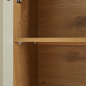 Dulap baie deasupra WC Ferrersp 160x63x20 cm efect stejar/oatmeal/natur [en.casa]