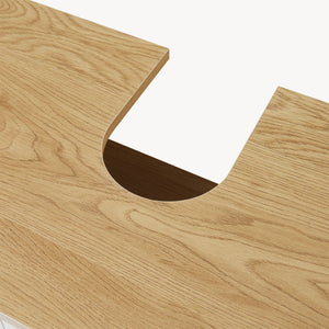 Dulap baie sub chiuveta Ferrersp 80x60x35 cm efect stejar/oatmeal/natur [en.casa]