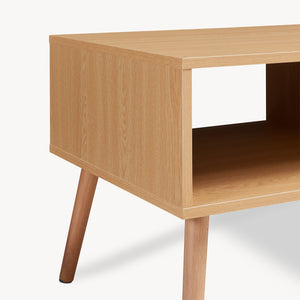 Masuta cafea Bordkak 100x48x45 cm efect stejar/alb [en.casa]