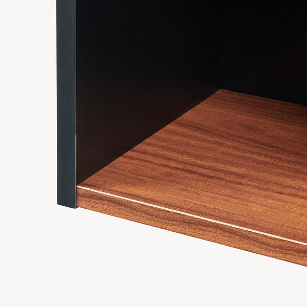 Raft ingust carti Tron 80x30x23 cm [en.casa] 
