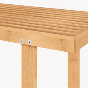 Banca hol Aarela 91x41x38 cm bambus [en.casa]