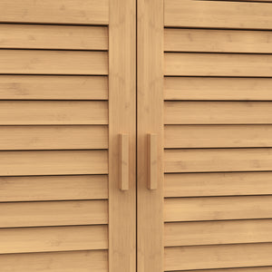 Dulap pantofi cu sertar Aarela 67x66x34 cm bambus [en.casa]