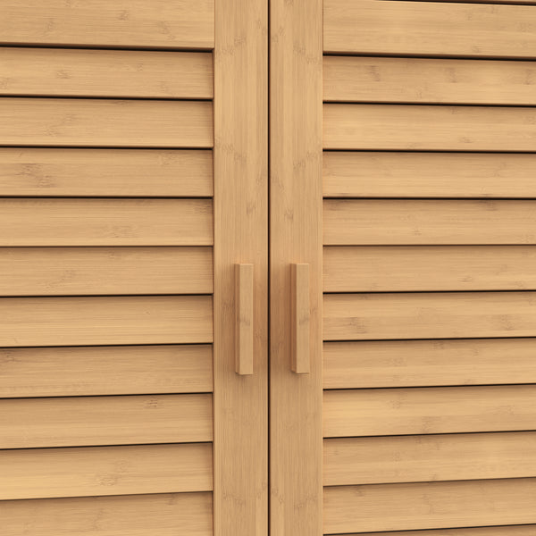 Dulap pantofi cu sertar Aarela 67x66x34 cm bambus [en.casa]