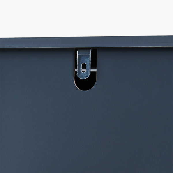 Dulap inalt baie cu front din bambus 2 usi si raft intermediar Svanes 170x30x30 cm gri inchis/natur [en.casa]