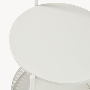 Carucior rotund pe 3 roti pt servire la masa Jässaatka 76x40 cm gri [en.casa] 