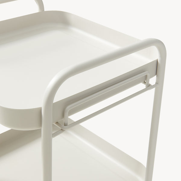 Carucior servire la masa cu 3 nivele Kelevn 67x33x31 cm otel gri [en.casa]
