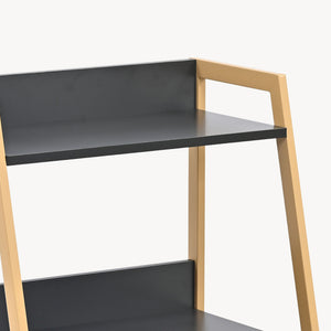 Raft cu polițe Kuomi 84x53x47 cm Bej/Gri închis [en.casa]