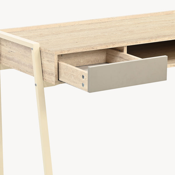 Birou Boderas 107x55x78 cm Bej/Travertin [en.casa]