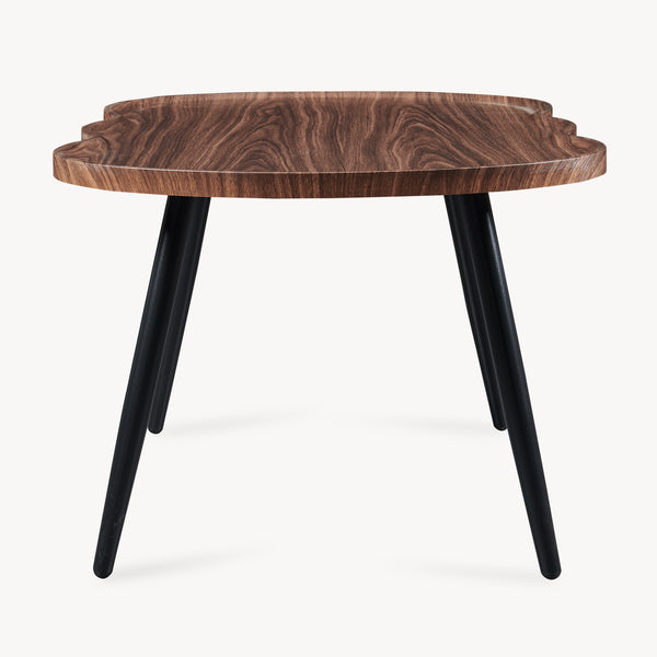 Masă de cafea Ken 100 x 60 x 47 cm aspect nuc [en.casa]