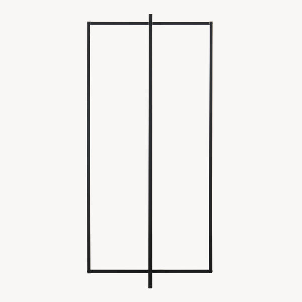Cuier Norjad 160x80x41 cm Metal Negru [en.casa]