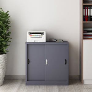 Aktenschrank Rieti Stahl 90x40x90 cm in versch. Farben [en.casa] - premiumXL