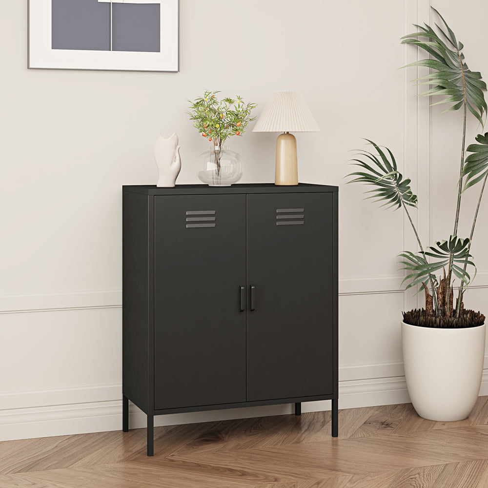 Dulap birou Pyhäranta 101,5x80x40cm otel  [en.casa]