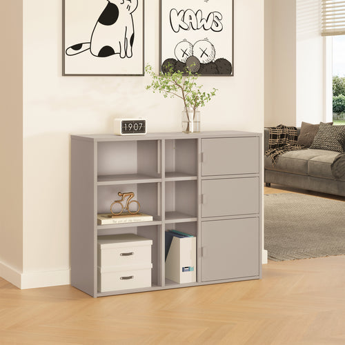 Dulap documente Kliri 81x100x32 cm otel camel [en.casa]