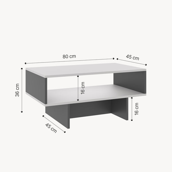 Masuta cafea Mjolby 36x80x45 cm [en.casa]