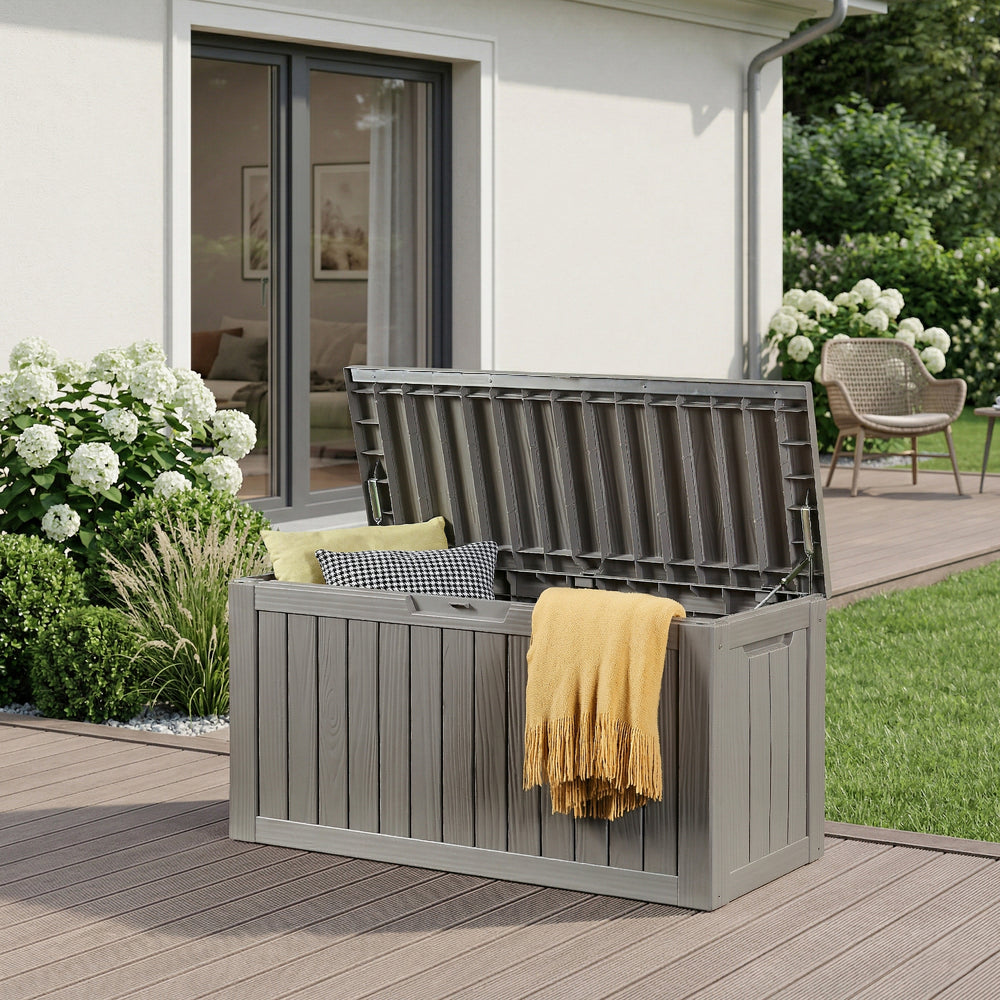 Lada cu capac pentru depozitare in gradina Vades 117x47x59 cm [casa.pro] 