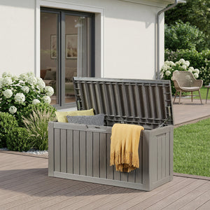 Lada cu capac pentru depozitare in gradina Vades 117x47x59 cm [casa.pro] 