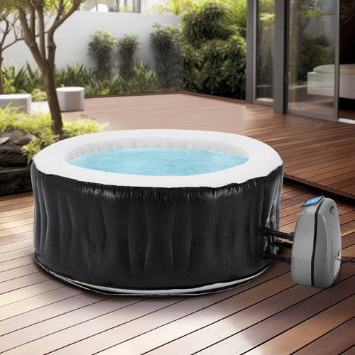 Piscina gonflabila cu functie masaj Carbone 165x70cm [pro.tec]