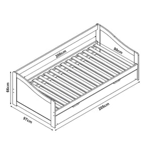 Canapea Sofia cu pat suplimentar extensibil 200 Kg culori diferite [en.casa] 