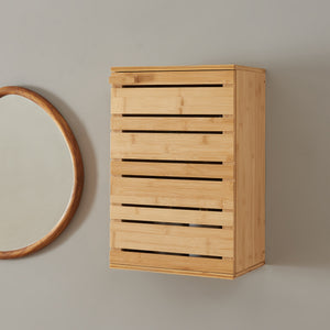 Hängeschrank Epind 50x33x20 cm Bambus Natur [en.casa] - premiumXL