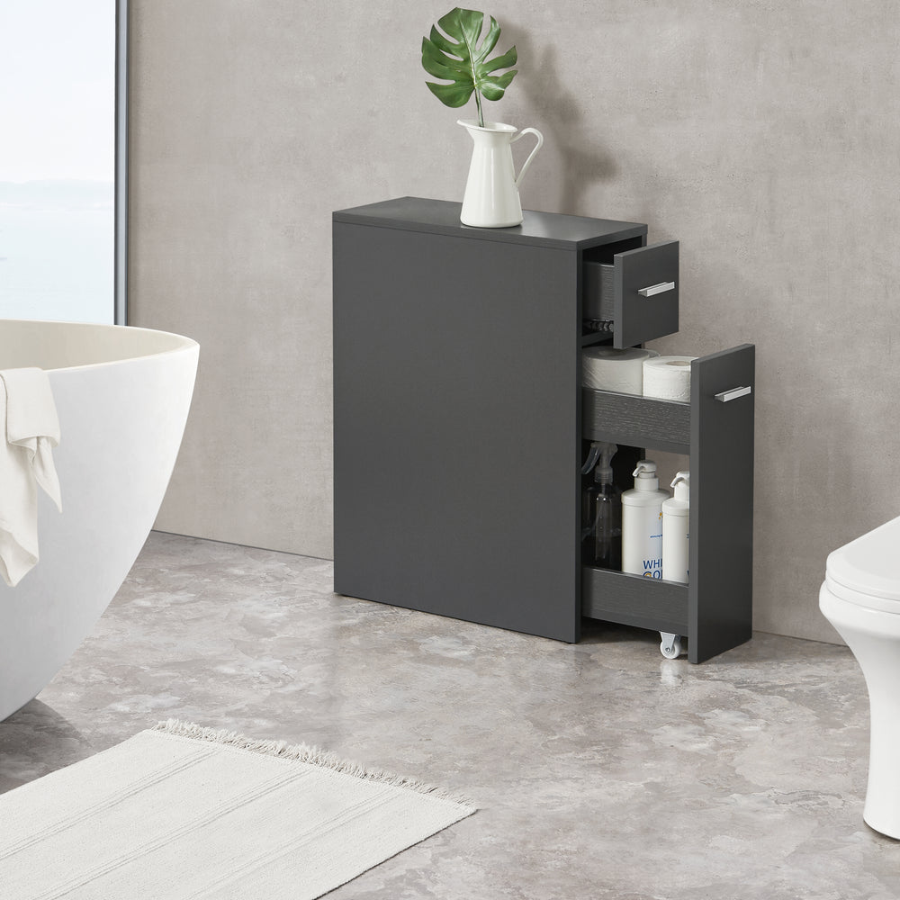 Badezimmerschrank Kauhajoki 61x20x45cm in versch. Farben [en.casa] - premiumXL