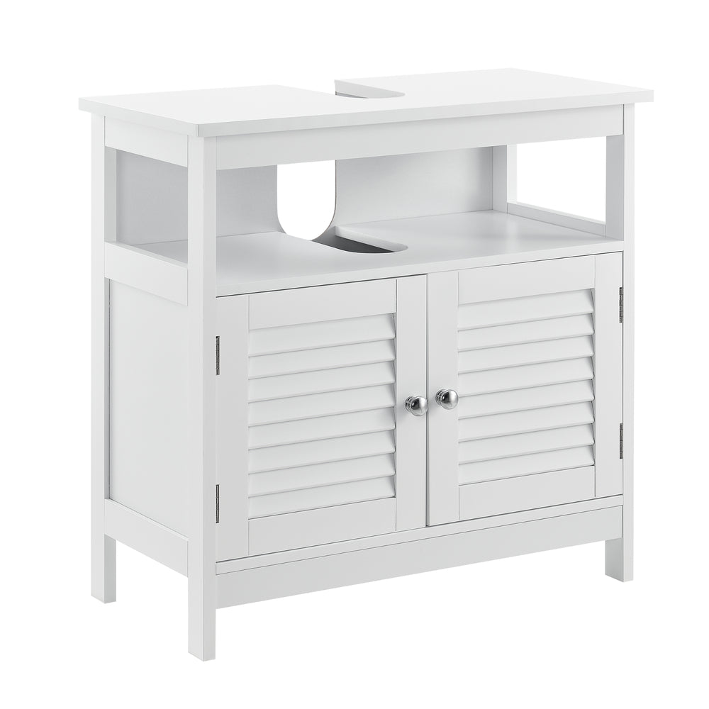 Dulap baie Dalia pentru chiuvete montabile pe blat 60 x 60 x 30 cm alb [en.casa]