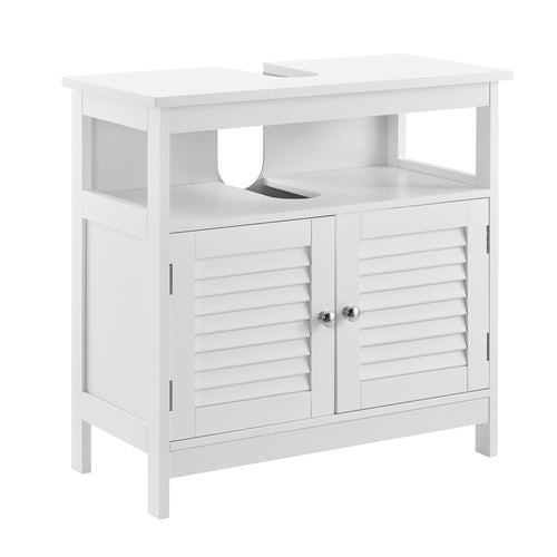 Dulap baie Dalia pentru chiuvete montabile pe blat 60 x 60 x 30 cm alb [en.casa]