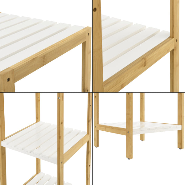 Raft uz casnic din bambus Balsfjord natur/alb masuri diferite [en.casa]