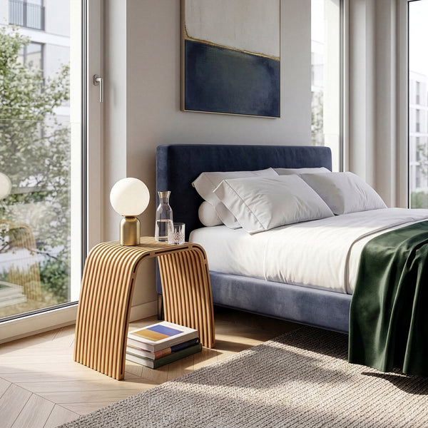 Taburet Jysa 45x50x30,5 cm bambus natur [en.casa]