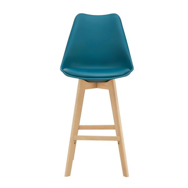 Scaune de bar Adela set 2 buc 105 x 48 x 58 cm picioare fag culori diferite [en.casa]