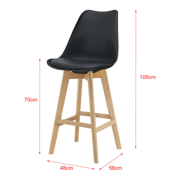 Scaune bar Lublin set 6 buc 105 x 48 x 58 cm culori diferite [en.casa]
