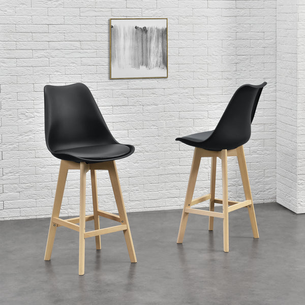 Scaune bar Lublin set 6 buc 105 x 48 x 58 cm culori diferite [en.casa]