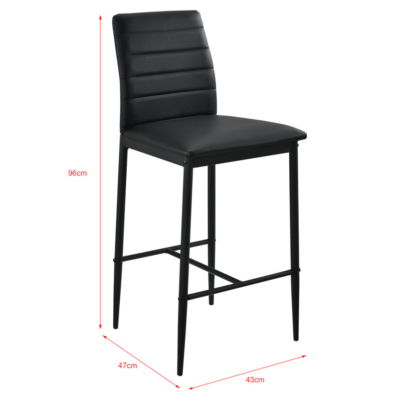 Schiță cotată Scaune de bar Lidkoping set 2 buc culori diferite [en.casa]