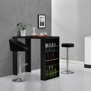 Blat bar Bartha cu rafturi incorporate culori diferite [en.casa] 