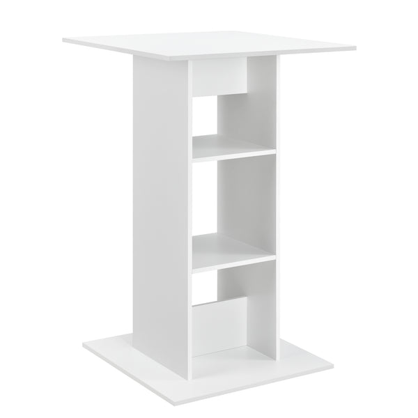 Masă bar Visby 110x70x70 cm cu 3 rafturi en.casa