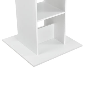 Masă bar Visby 110x70x70 cm cu 3 rafturi en.casa