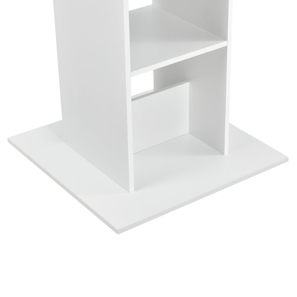 Masă bar Visby 110x70x70 cm cu 3 rafturi en.casa